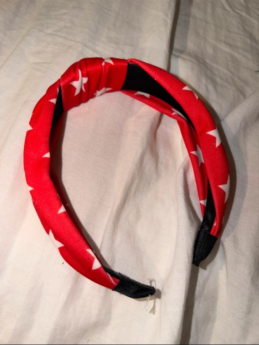 Red Star Print Headband